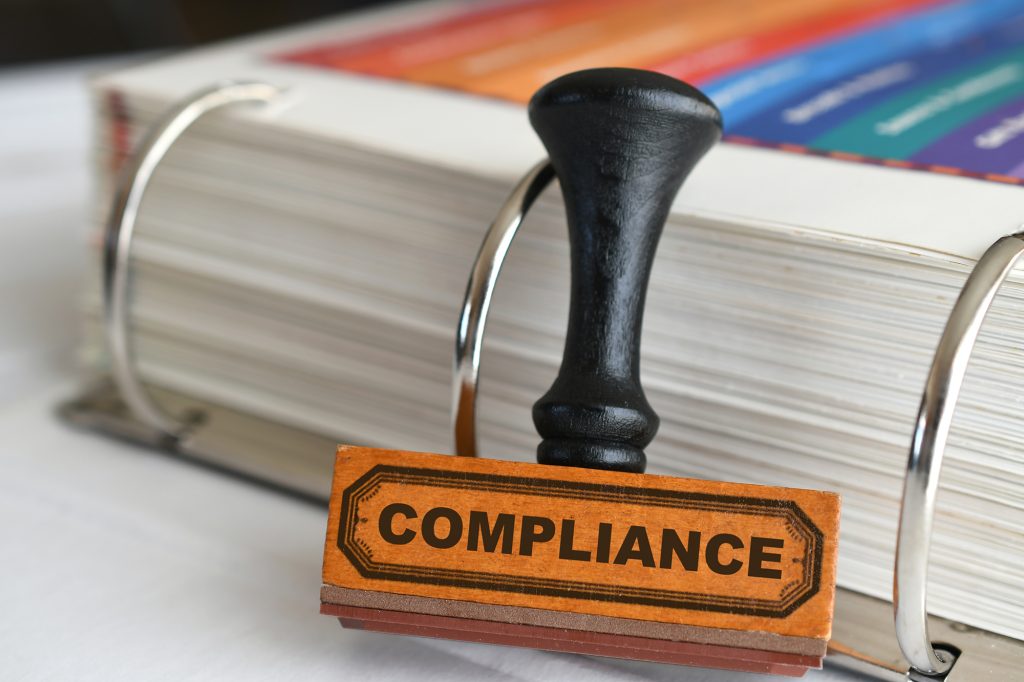 Compliance stamp and policy documents